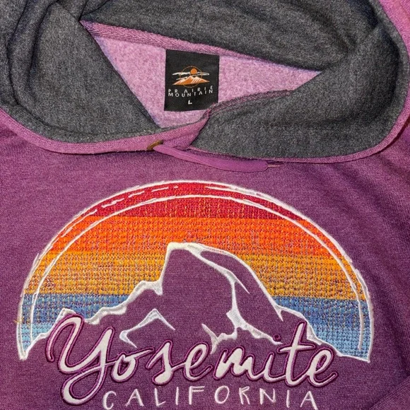 Purple Yosemite California Hoodie - Picture 2 of 2